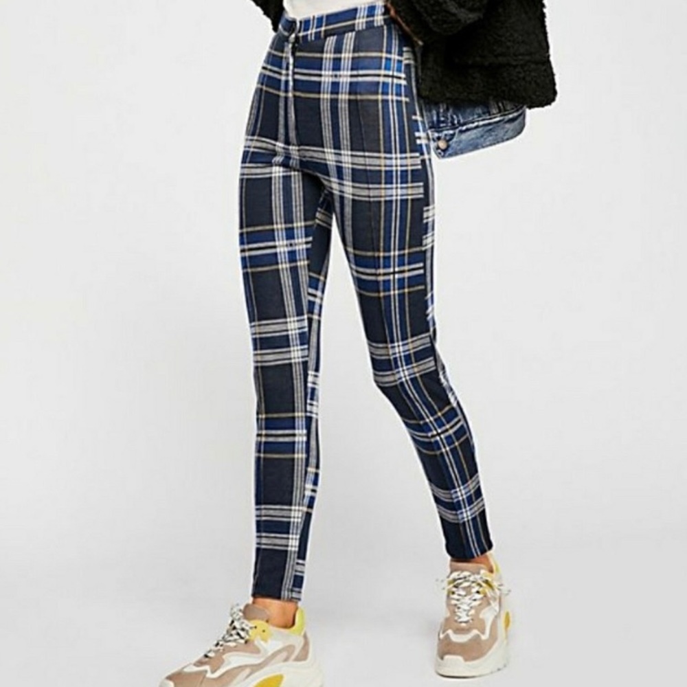 Free People “Carnaby” Plaid Pants